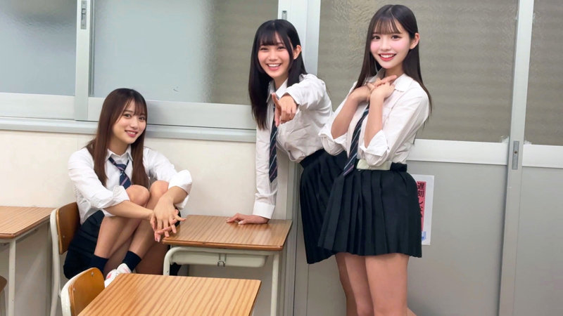 かりん&める&なぎさ 無料サンプル画像(1) 【中出しAVコレクション - ナカコレ】