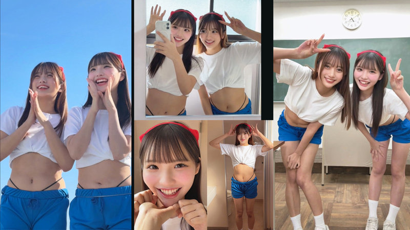 かりん&める 無料サンプル画像(1) 【中出しAVコレクション - ナカコレ】